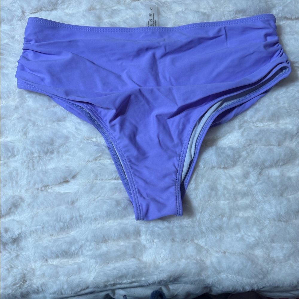 Lavender High-Waisted Bikini Bottom